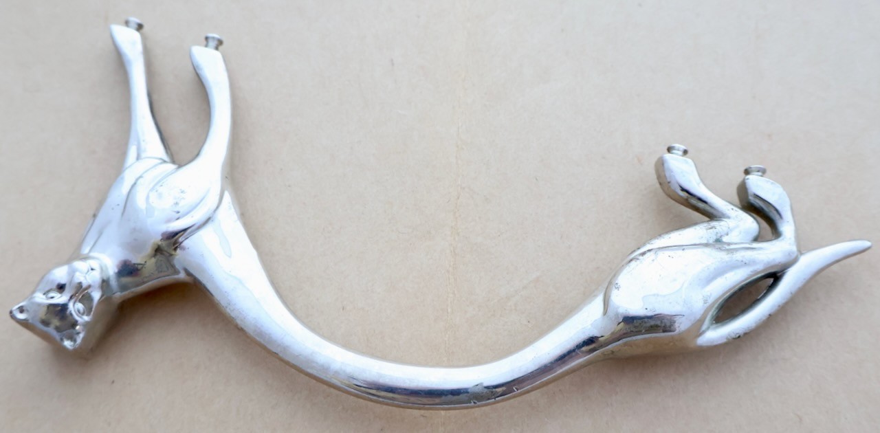 Vintage SASHA 1999 Silver Cat Shaped Purse – Hand Bag Handle Part / MT Tools