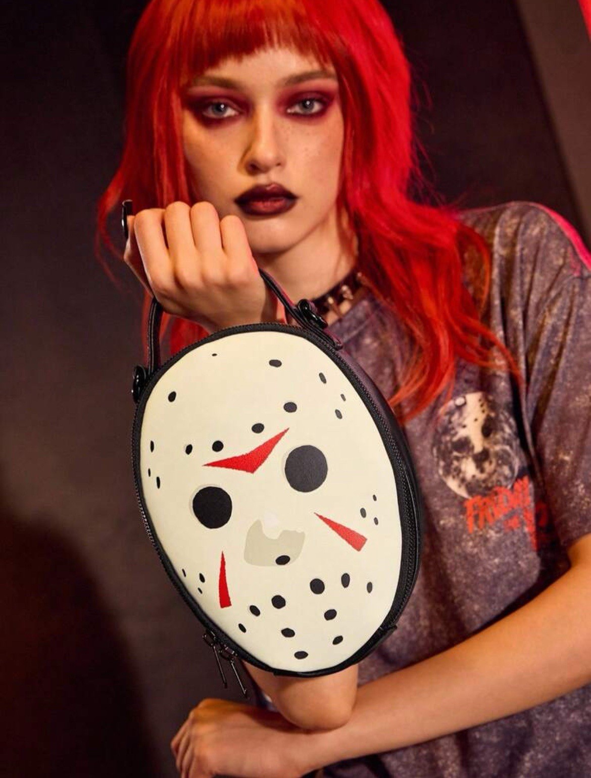 New 9” FRIDAY THE 13th Purse JASON VOORHEES Crossbody Bag HOCKEY HORROR Handbag
