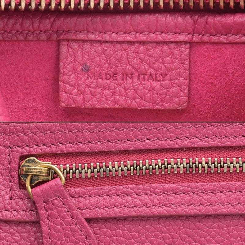 CELINE Bag: Luggage Nano 189243DRU.24PI Pink W20×H21×D9cm w/strap dust bag;