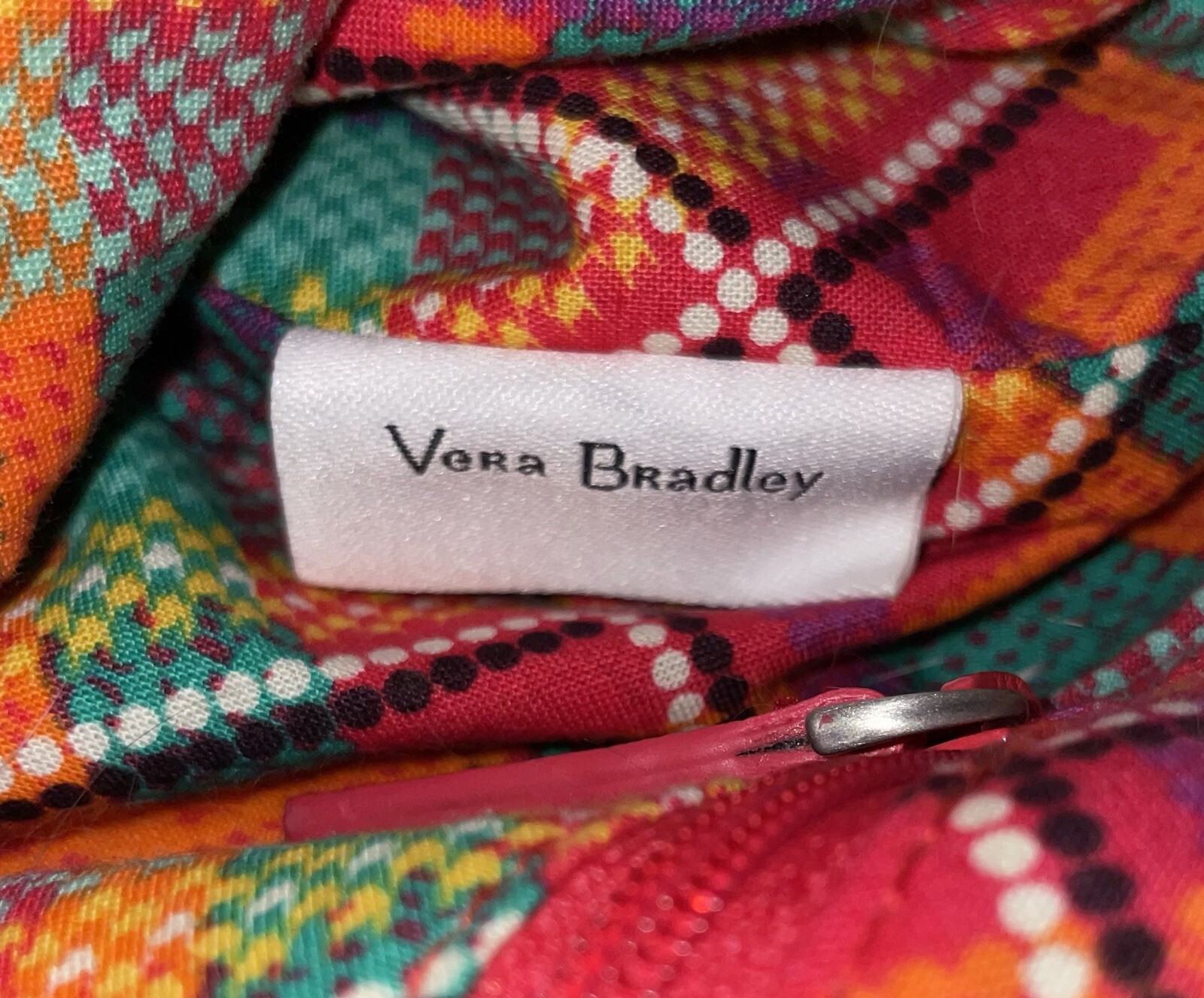 Vera Bradley Shoulder Bag Vivian Hobo Rumba Coral Pink Blue Red Orange Plum Sz L