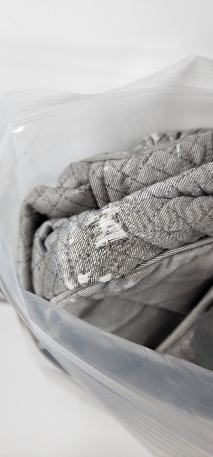 Vera Bradley Pretty Quilted Gray Iconic Campus Backpack