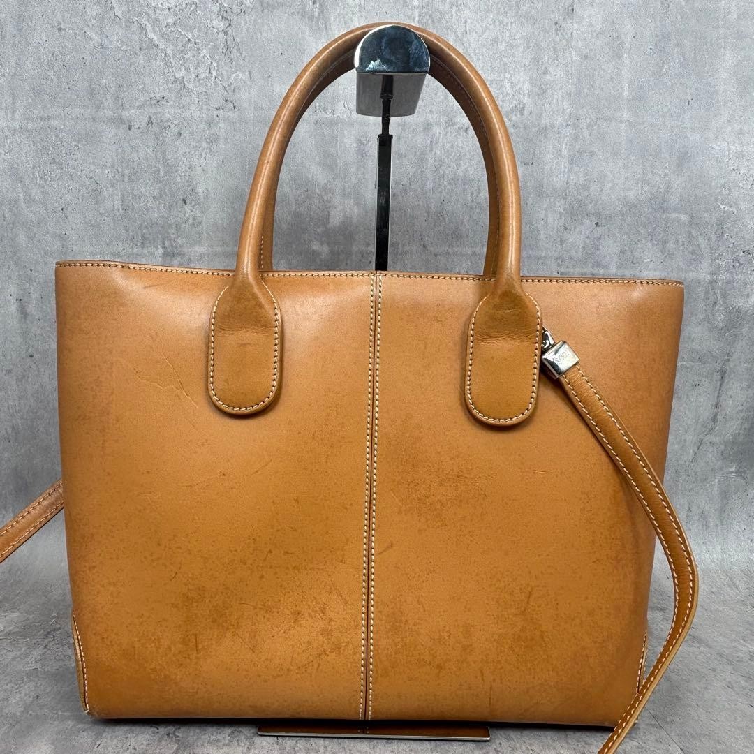 Tod’s 2Way Tote Bag Women’s Brown Nume Leather Authentic Pre-owned JAPAN item