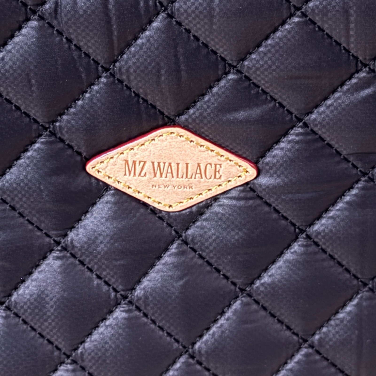 MZ Wallace Metro City Tote Women M Black Quilted Nylon NWT Travel Bag
