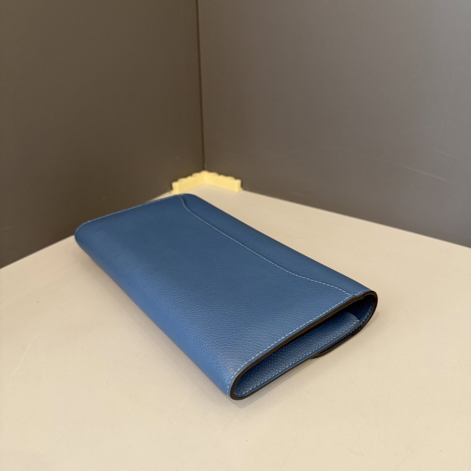 Hermes Constance Long Wallet R2 Bleu Agate Evercolor (ko040326a1)