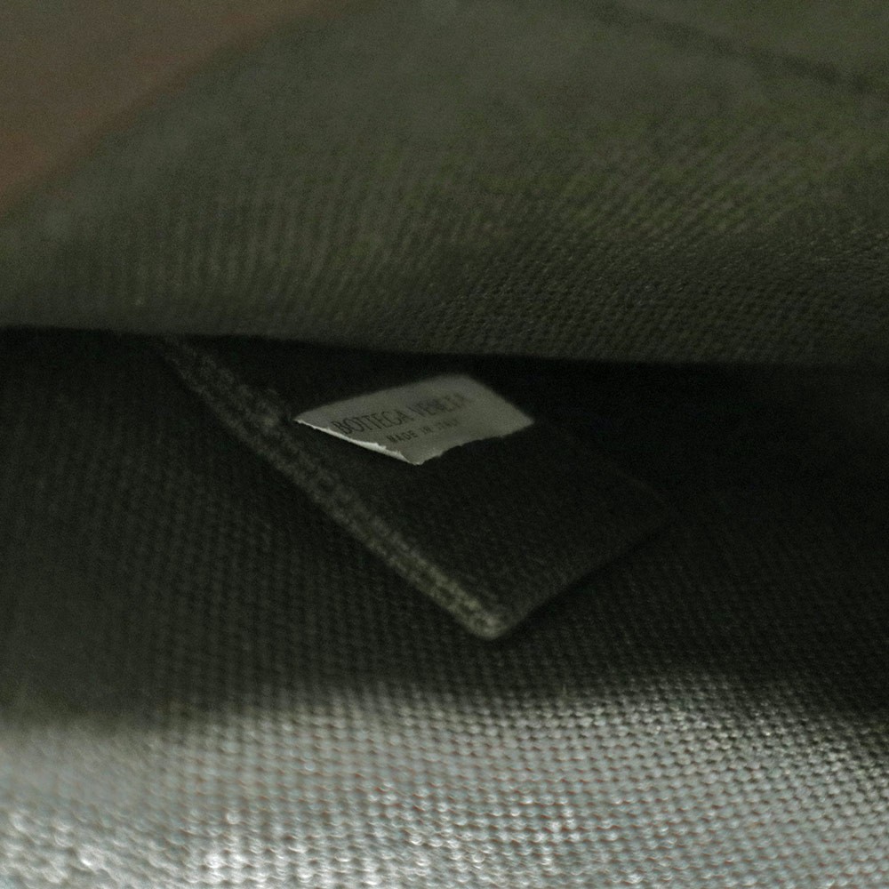 BOTTEGA VENETA Document Case Intrecciato Camping Khaki Green Clutch Bag #BCB1811