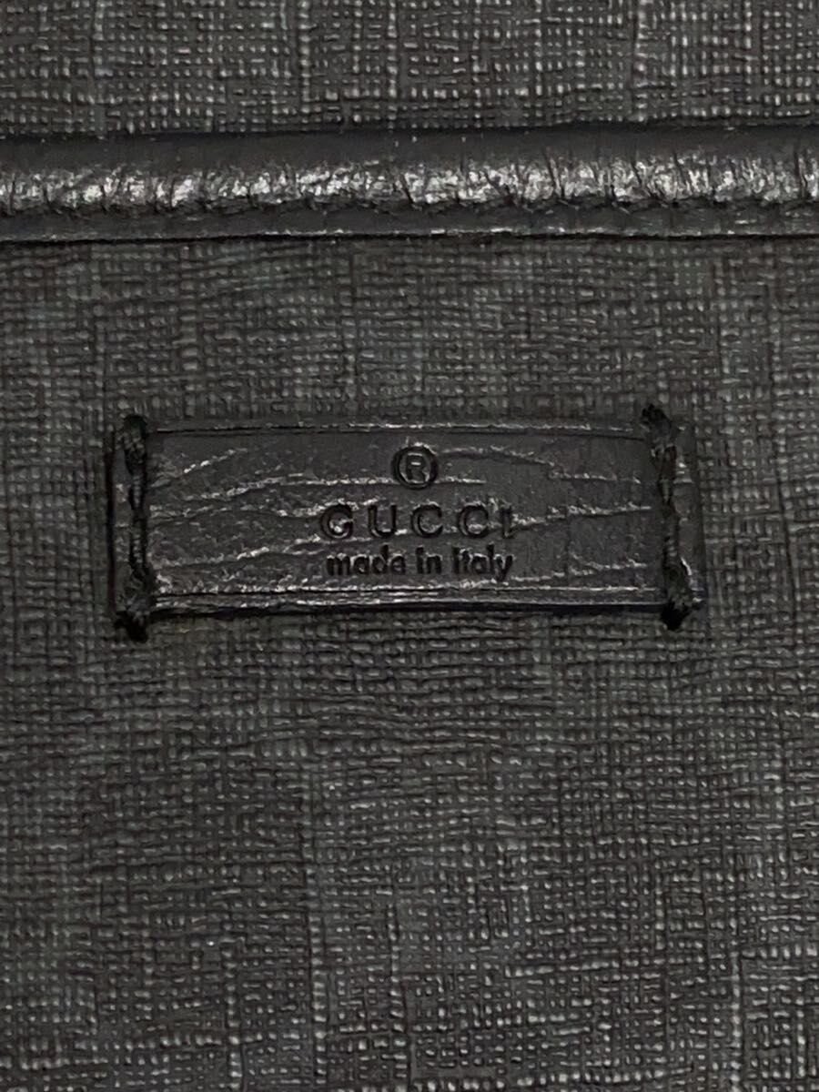 GUCCI Shoulder Bag Canvas BLK All Over Pattern 162904