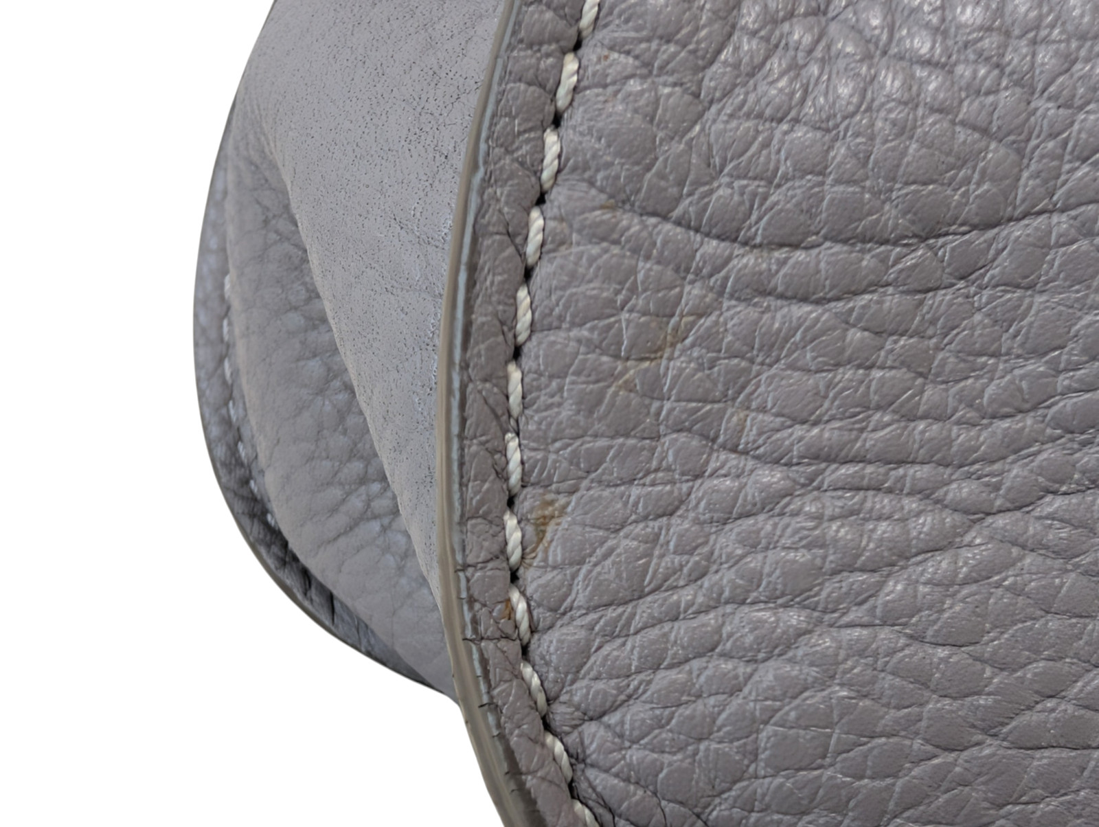 Chloe Marcie Shoulder Hand Bag Leather Gray