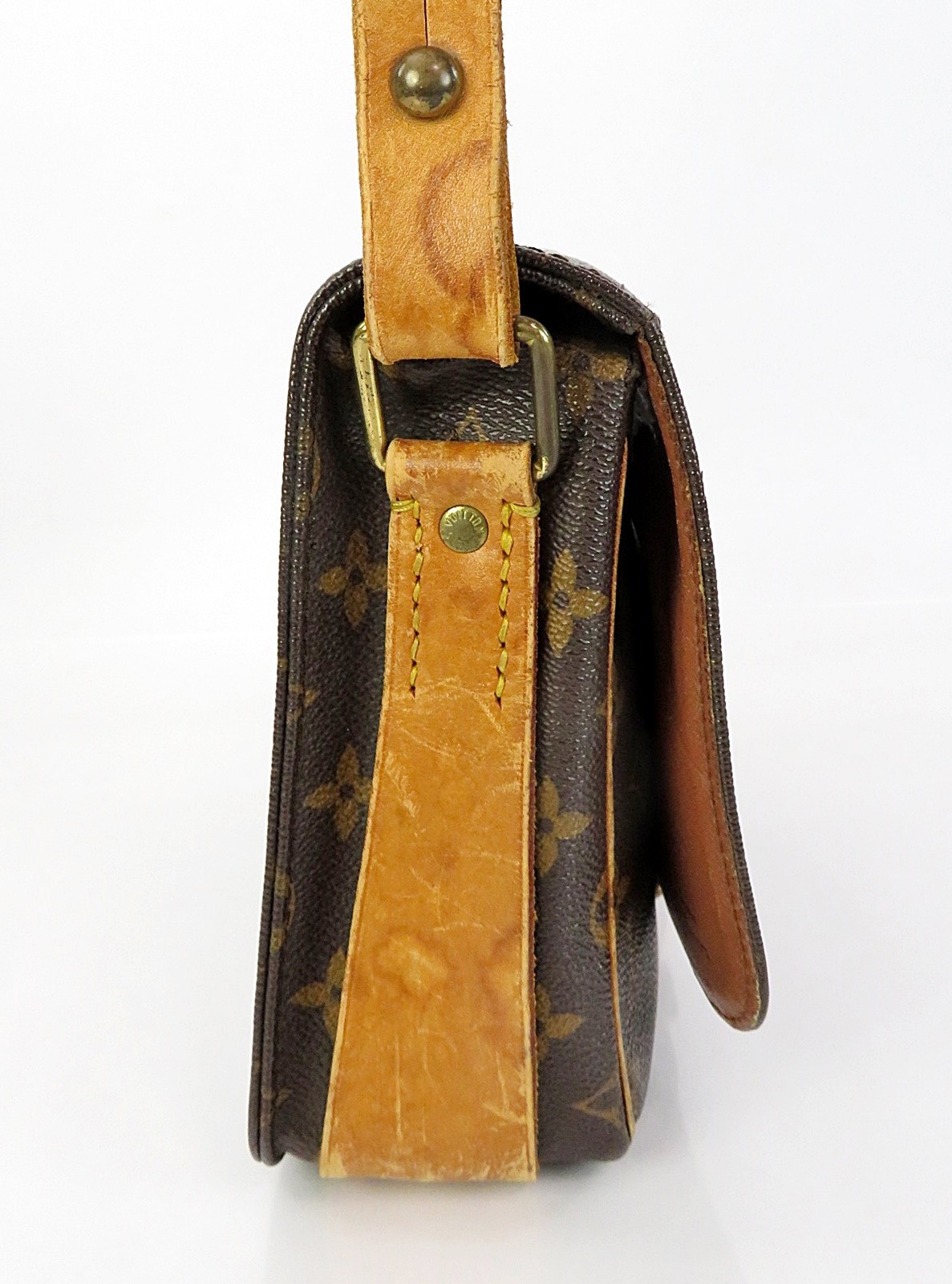 Authentic LOUIS VUITTON Cartouchiere MM Monogram Shoulder Bag Purse #64018