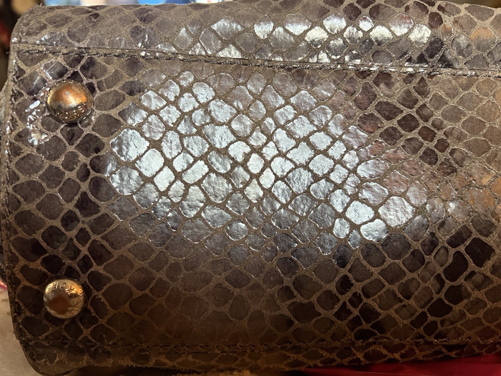 Michael Kors Hamilton Python Leather Snakeskin