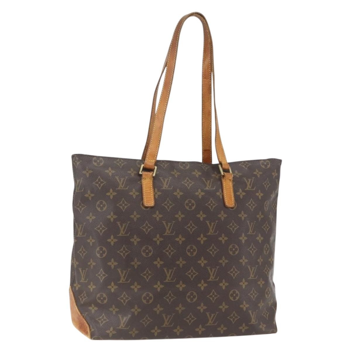 LOUIS VUITTON Monogram Cabas Mezzo Tote Bag M51151 LV Auth bs32250