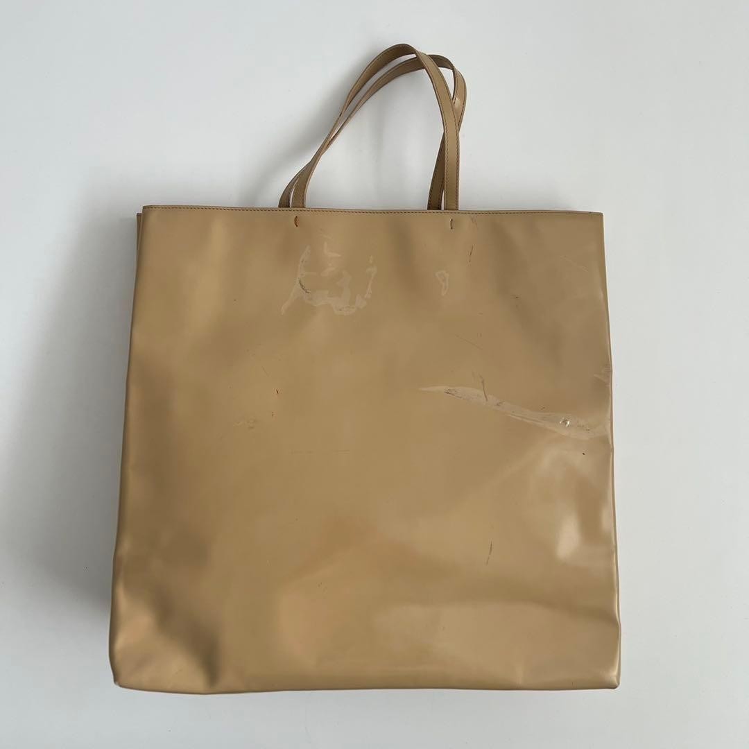PRADA Enamel Leather Tote bag Vintage Luxury Designer Bag 1990s