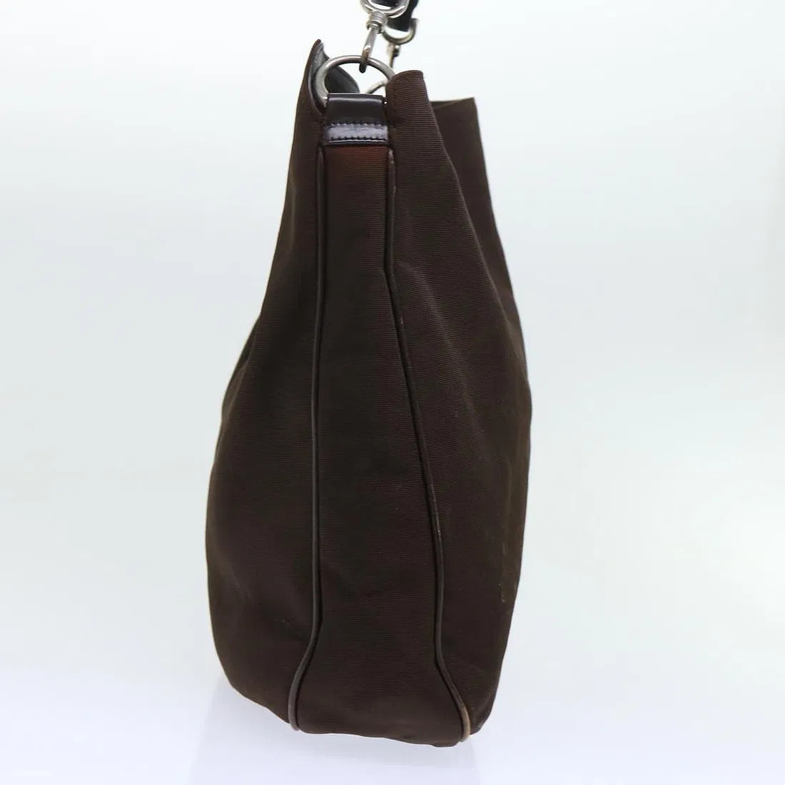 GUCCI Bamboo Handle One Shoulder Bag Black Women Auth 12.59 x 15.35 x 3.93″