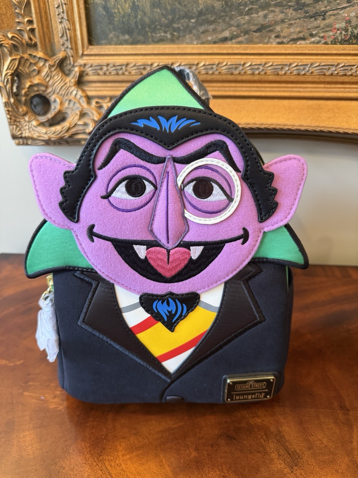 NWT Sesame Street Exclusive Count Von Count Cosplay Mini Backpack