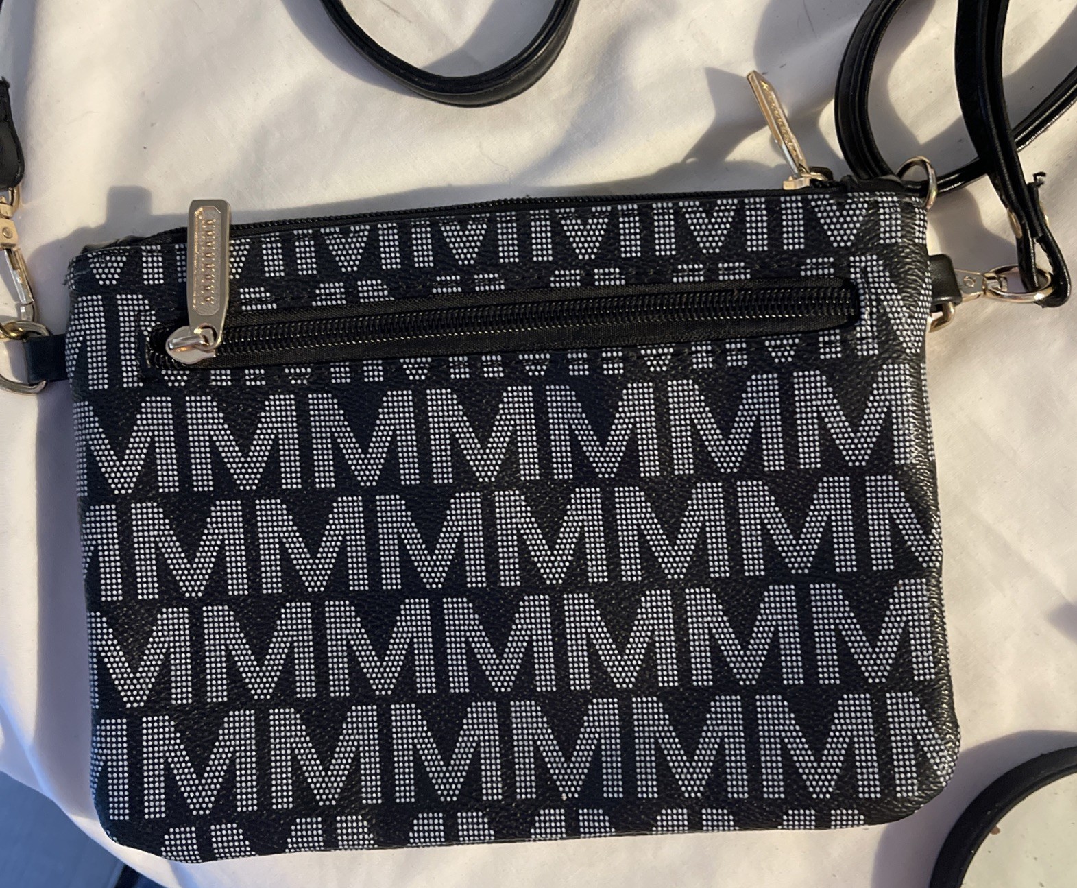MKF Collection Monaco Milan “M” Signature Crossbody Wristlet by Mia K. Farrow.