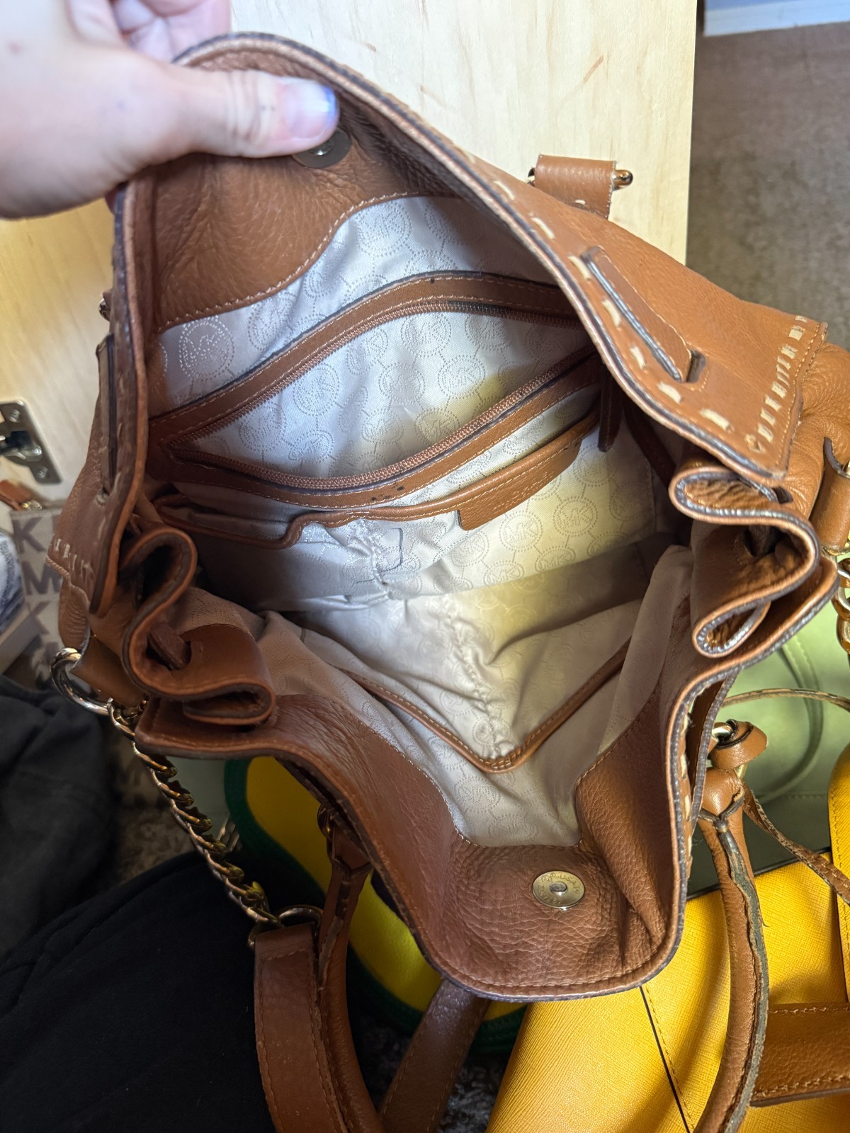 Coach taxi tote brown