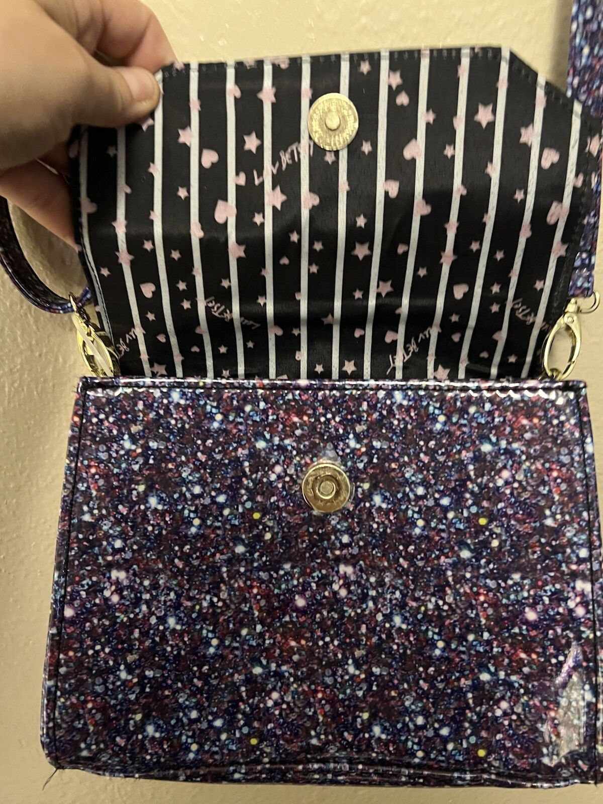 Luv Betsey Johnson Purple Jelly Urban Outfitters Exclusive Crossbody Shoulder