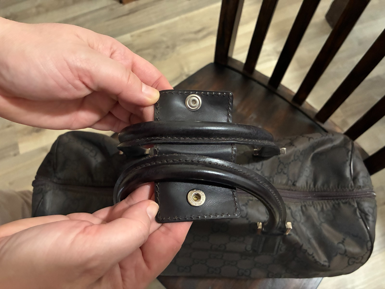 Gucci duffle bag vintage brown Excellent!