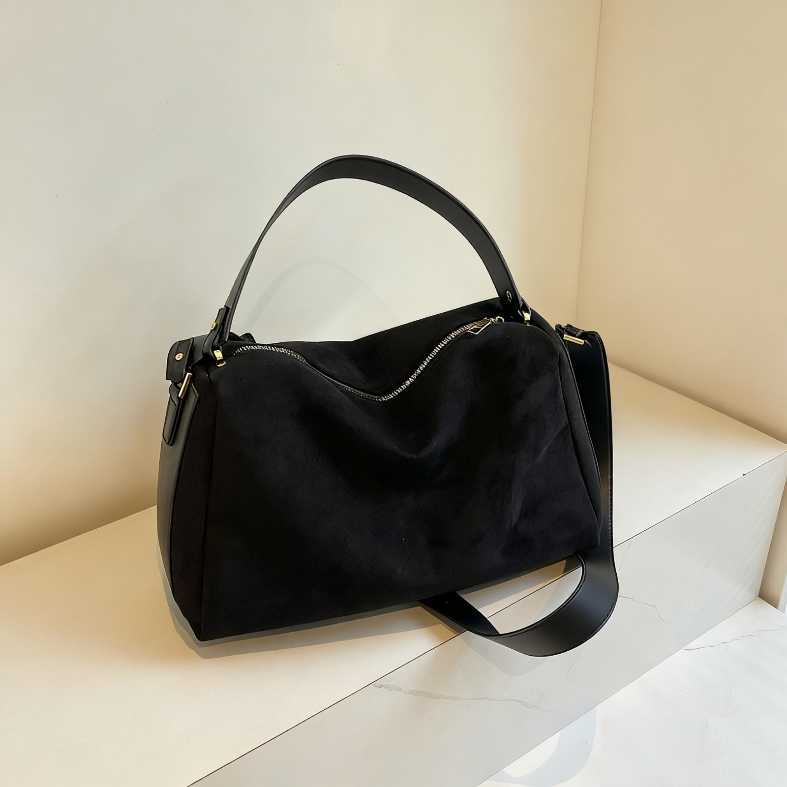 Retro Shoulder Bag Handbag, Women’s Large Capacity Crossbody Tote Purse