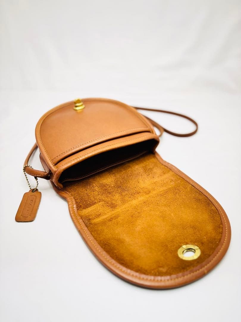COACH Old Coach Half Moon Shoulder Brown USA Item