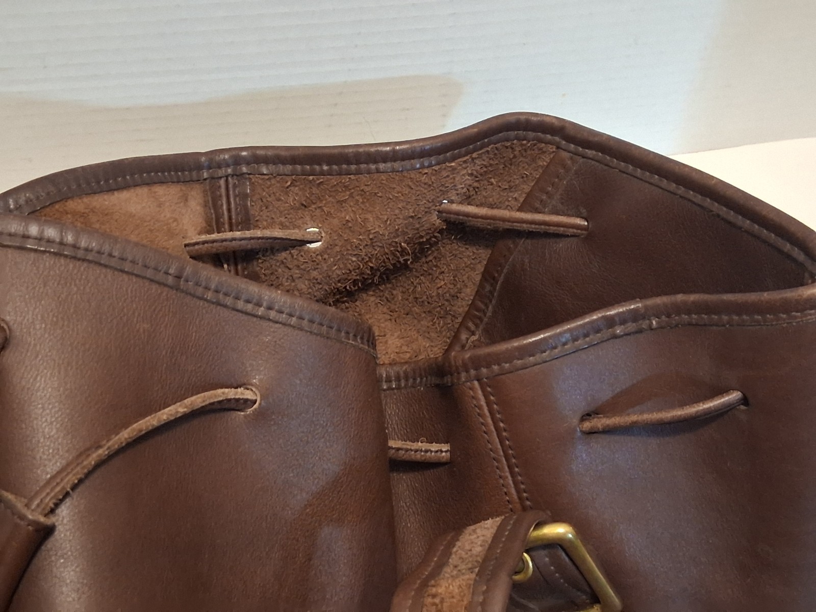Vintage Coach 9952 Lula’s Legacy Bucket Bag Brown Leather Drawstring USA Purse
