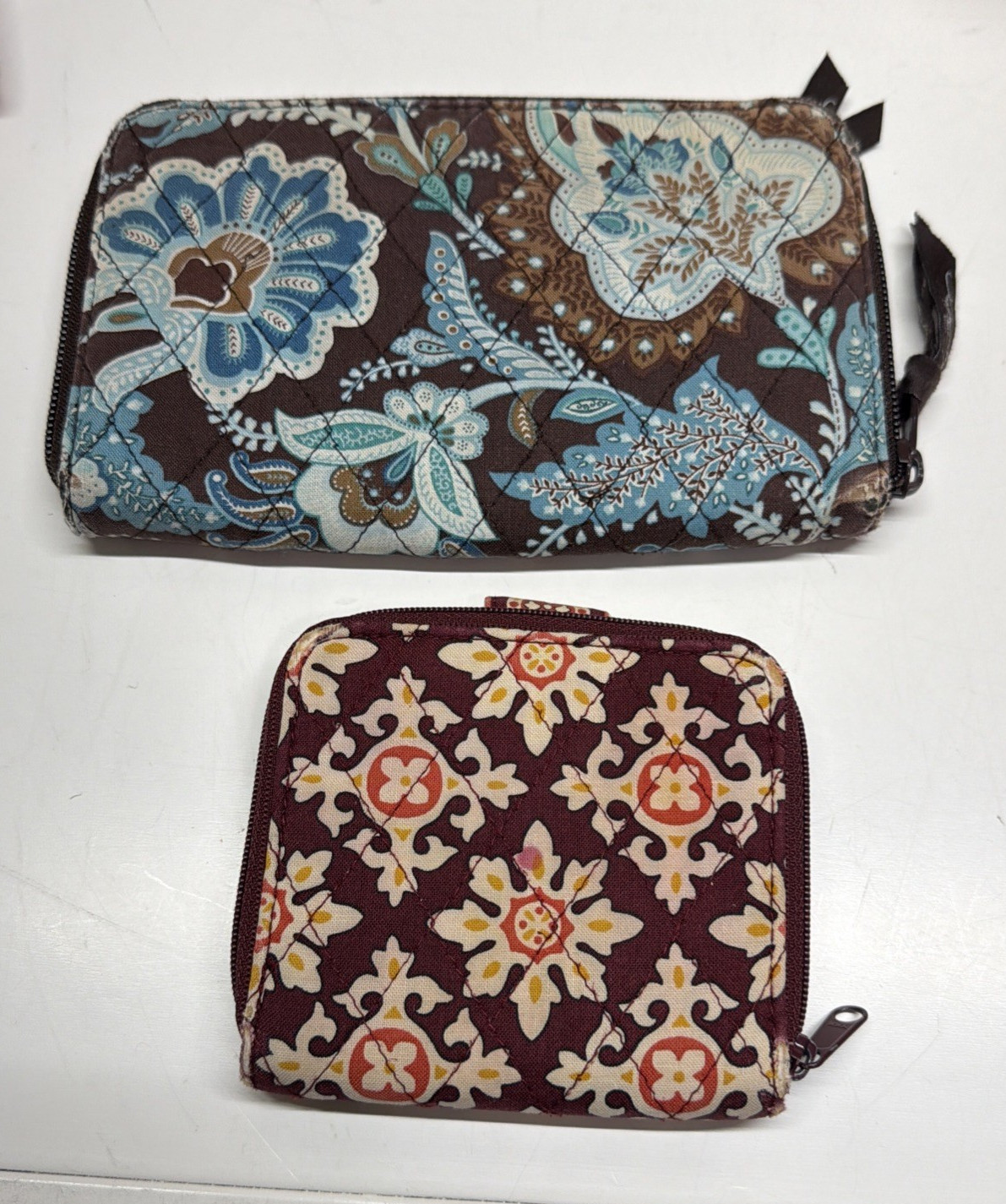 8 PC Lot Vera Bradley Items Purse Tote Weekender Wallets Cosmetic Fair See Photo
