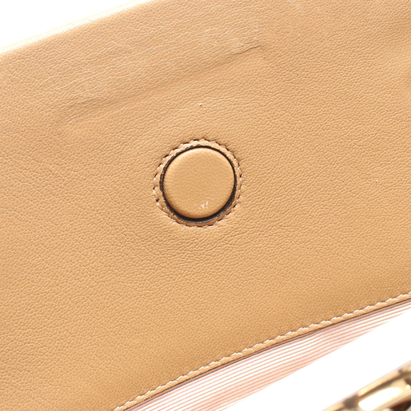 Gucci G 2WAY Handbag Beige Leather #RCB6886