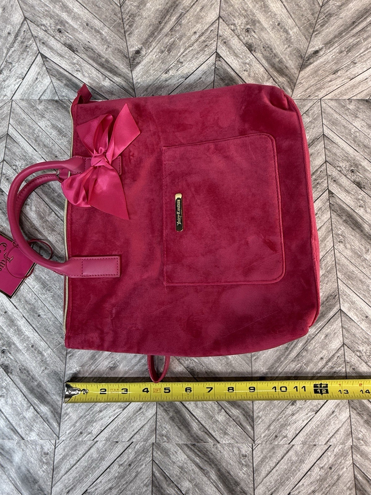 Juicy Couture Pink Bow Convertible Tote Bag Backpack Fairycore