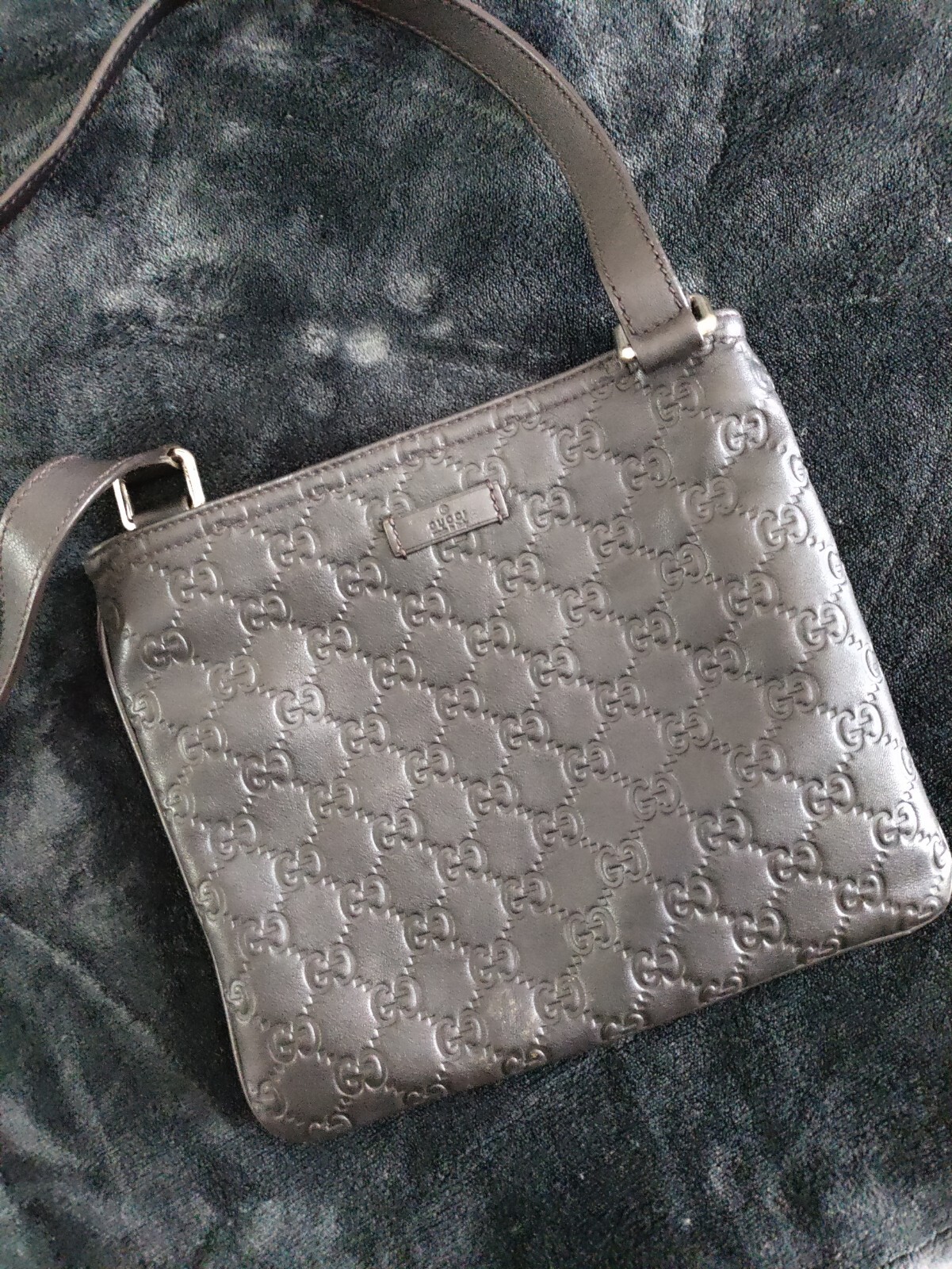 Gucci Guccissima Leather Messenger