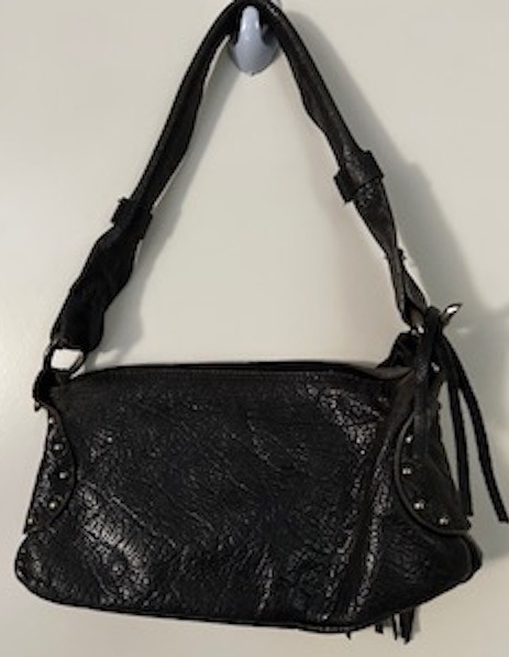 Cute bag, one side leather the other fur, made in Italy No Brand genuine leather