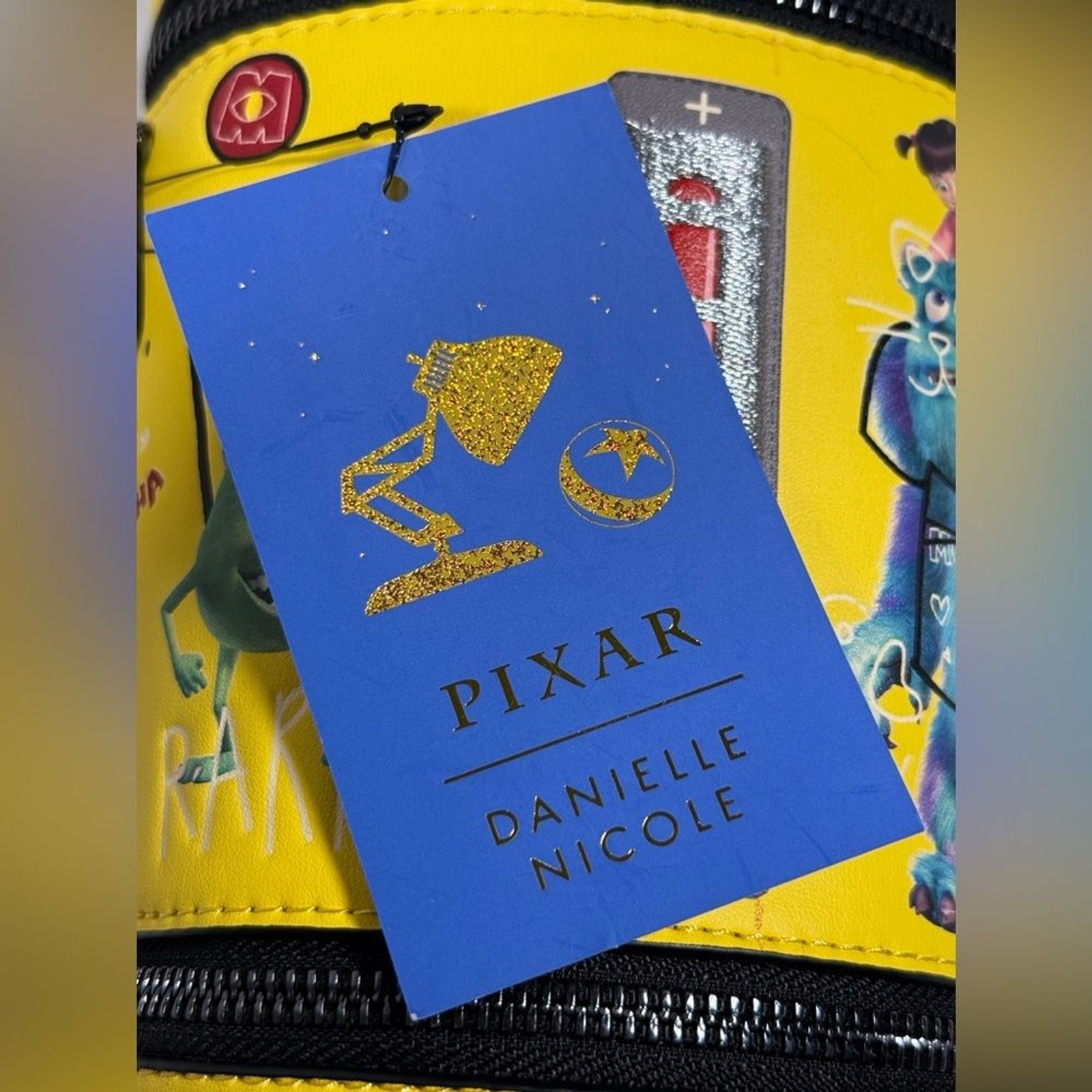 Disney Pixar Danielle Nicole Monsters Inc Scream Laugh Canister Crossbody NWT