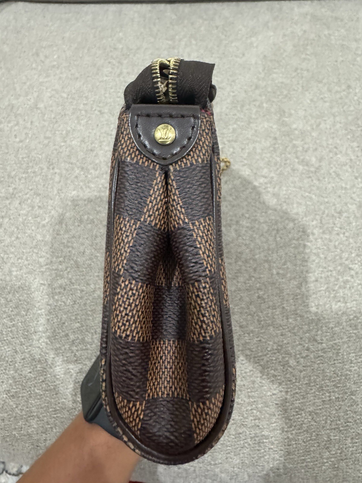 Genuine Louis Vuitton Eva Clutch Damier Ebene