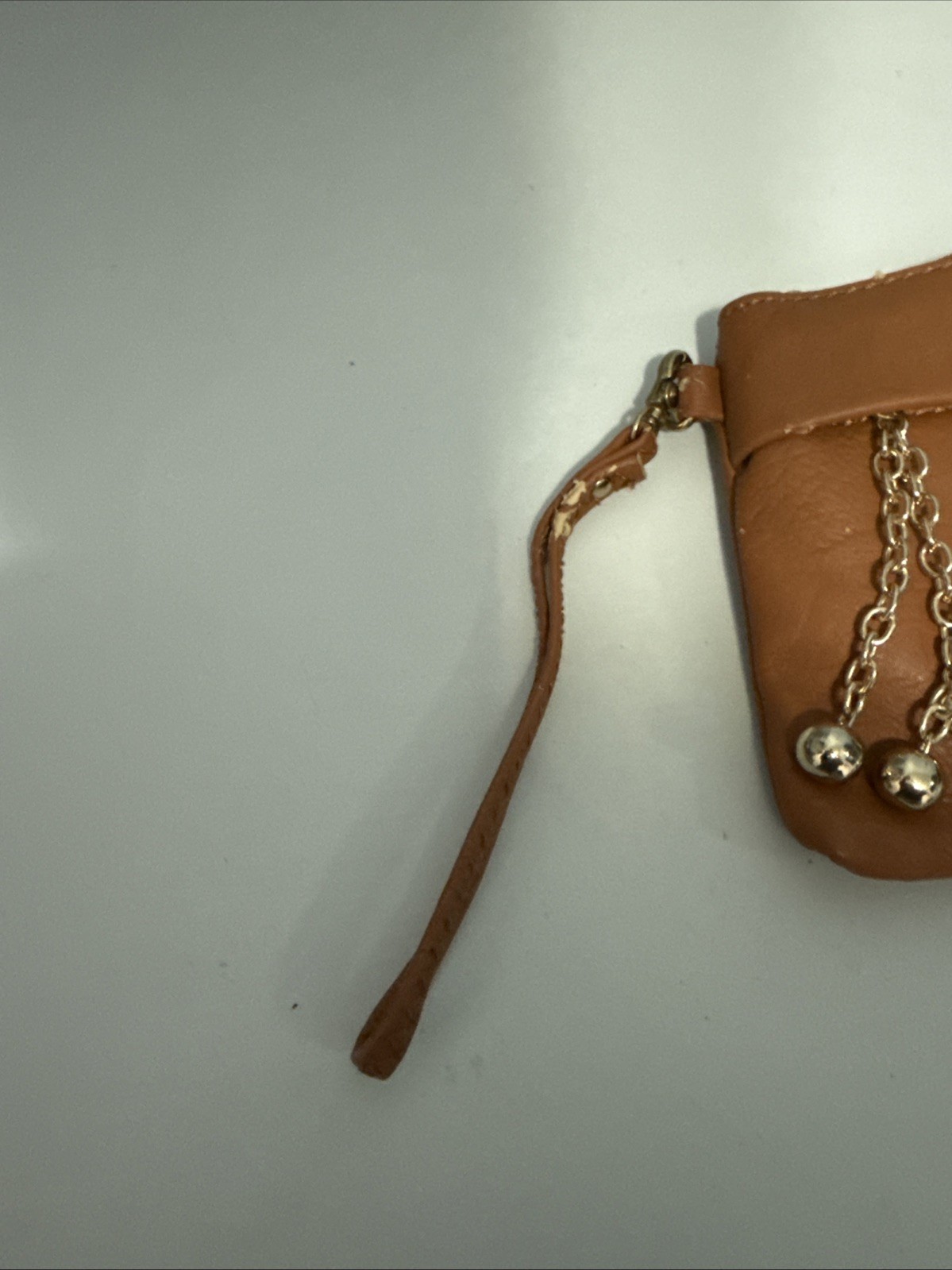 MKF Collection by Mia K. Tarren wristlet bag in Brown Top Zipper Doesn’t Work