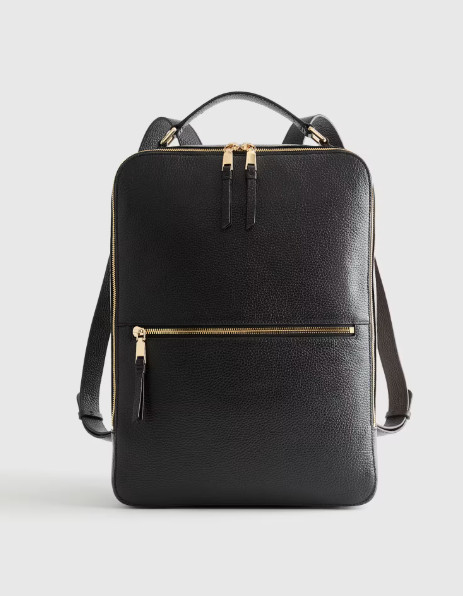 NWT QUINCE ITALIAN LEATHER LAPTOP BACKPACK TRAVEL SHOULDER BAG HANDBAG MSRP $149