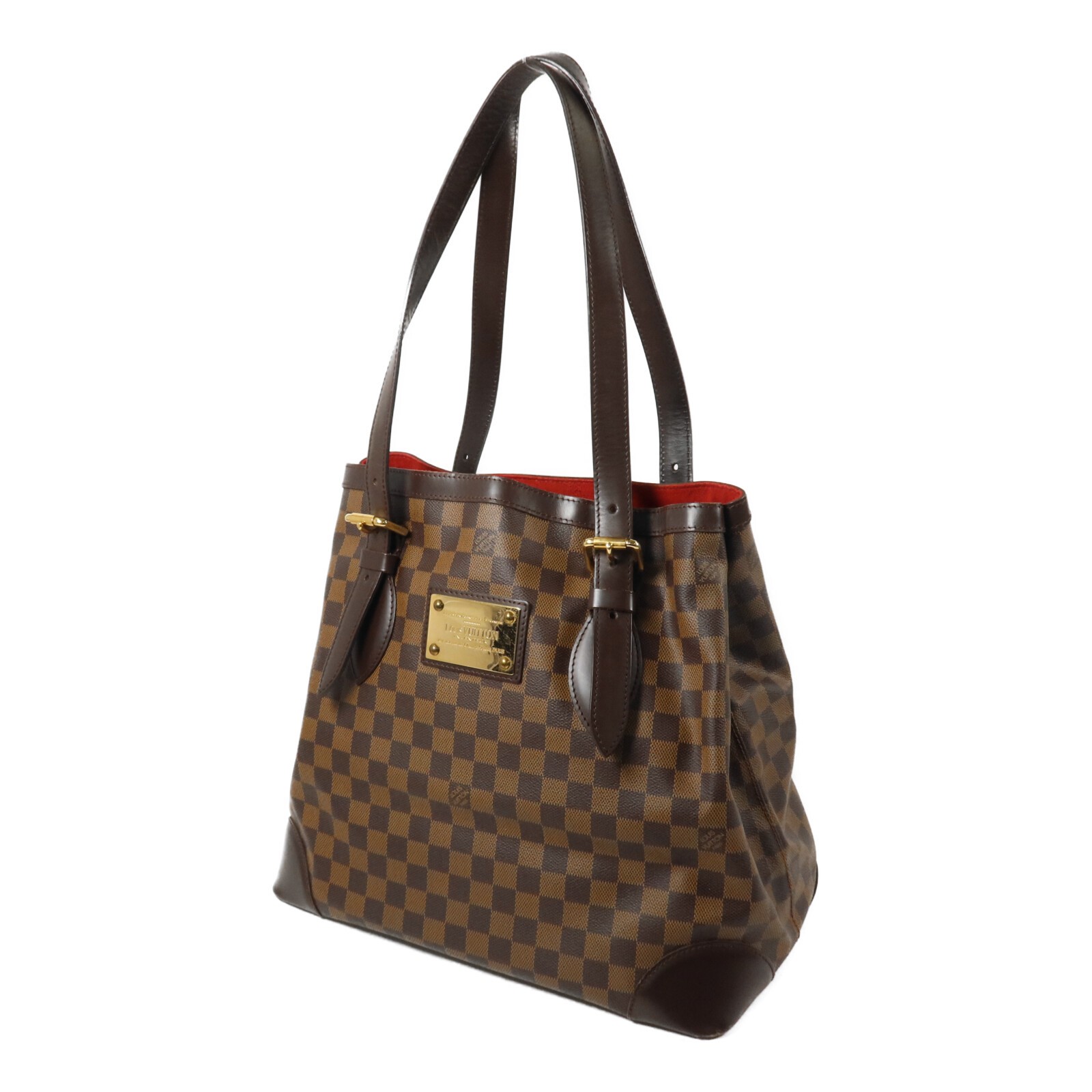 LOUIS VUITTON LV GHW Hampstead GM Tote Bag N51203 Damier Brown