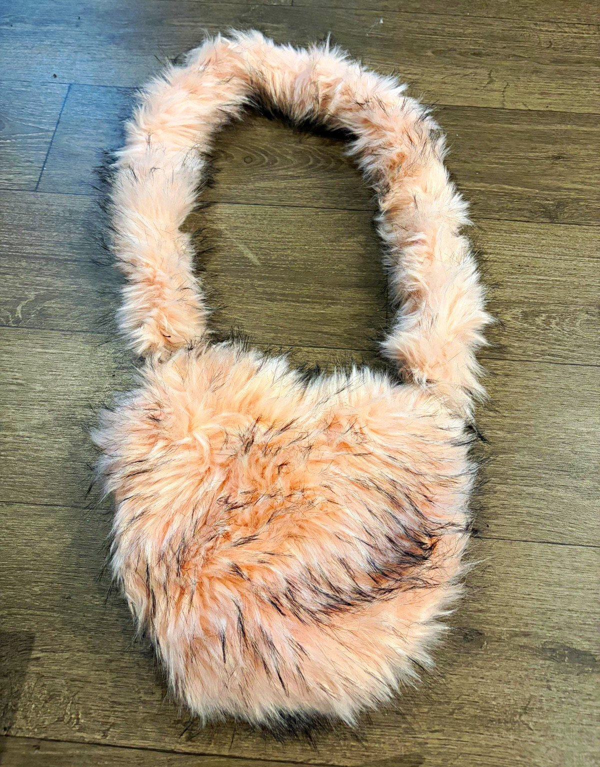 Luxury Pink cross body Shoulder Bag Handbag, Fur Trim Accents, Casual Women’s