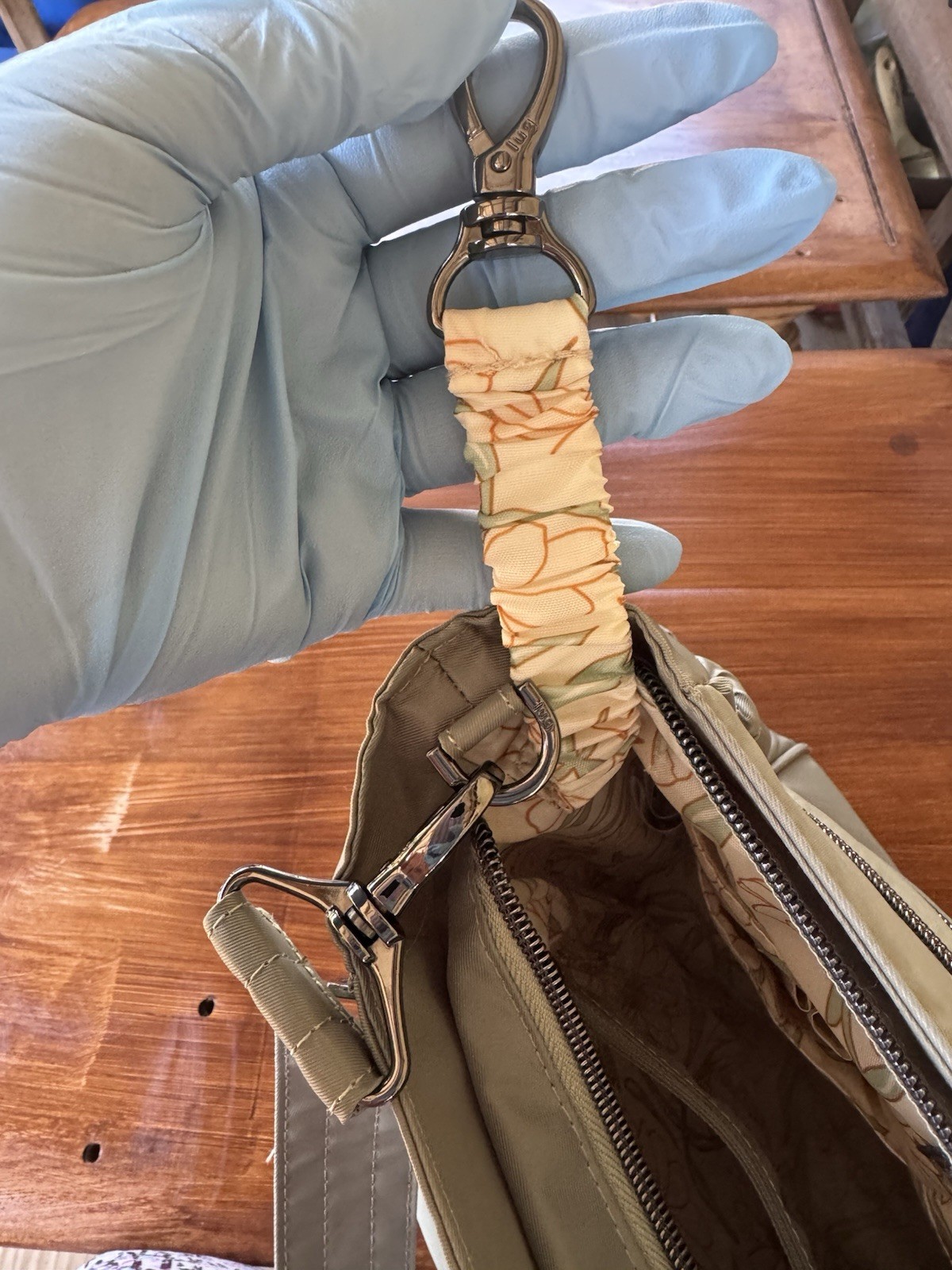Lug Backpack Tote Quilted Front Pocket Light Sage Green Travel Everyday Purse