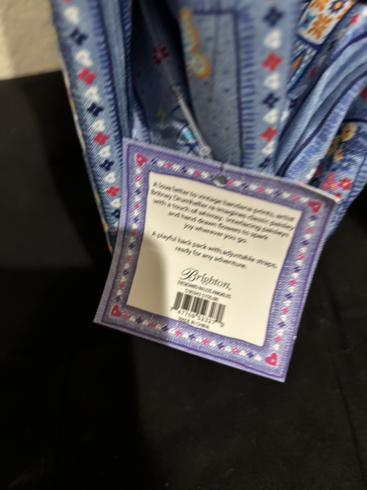 NEW Brighton Bandana Love Backpack – NWT in Sealed Original Packaging