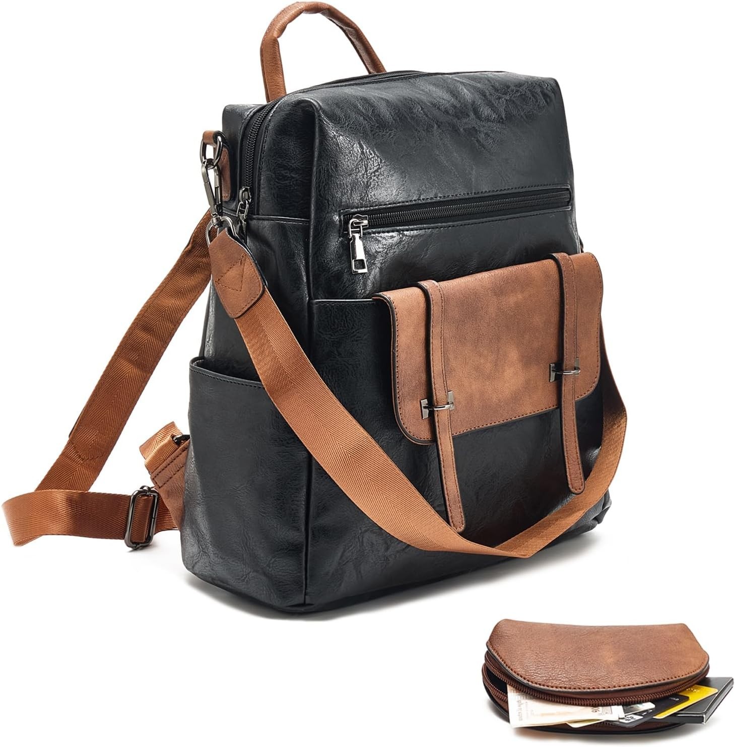 Backpack Purse for Women Fashion Designer Laptop Backpack for Women 15.6 Inch Ca