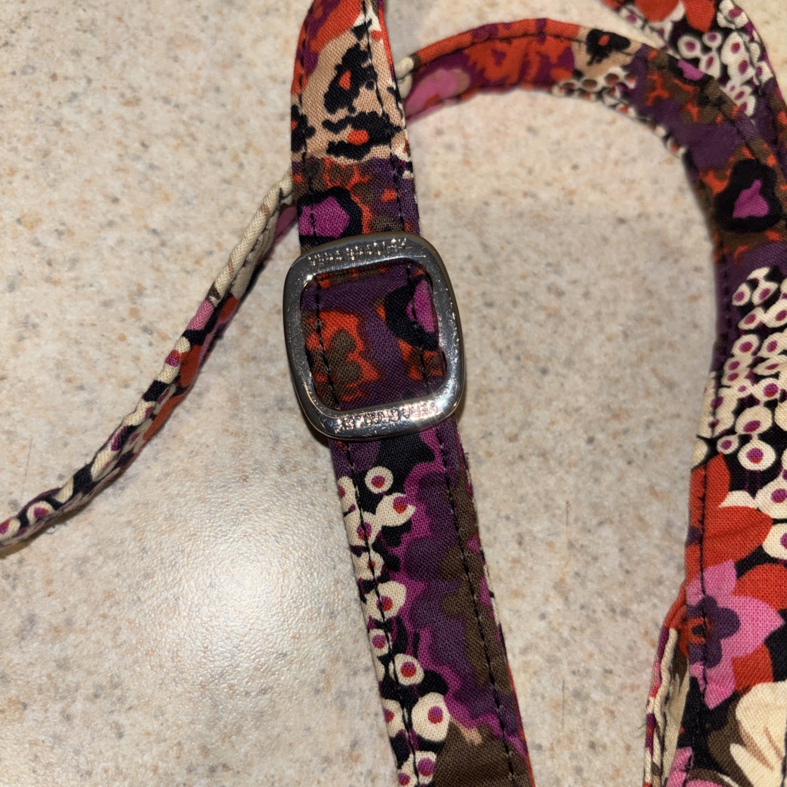 Vera Bradley Lizzy Crossbody NWOT Rosewood Quilted Cotton Purse Floral