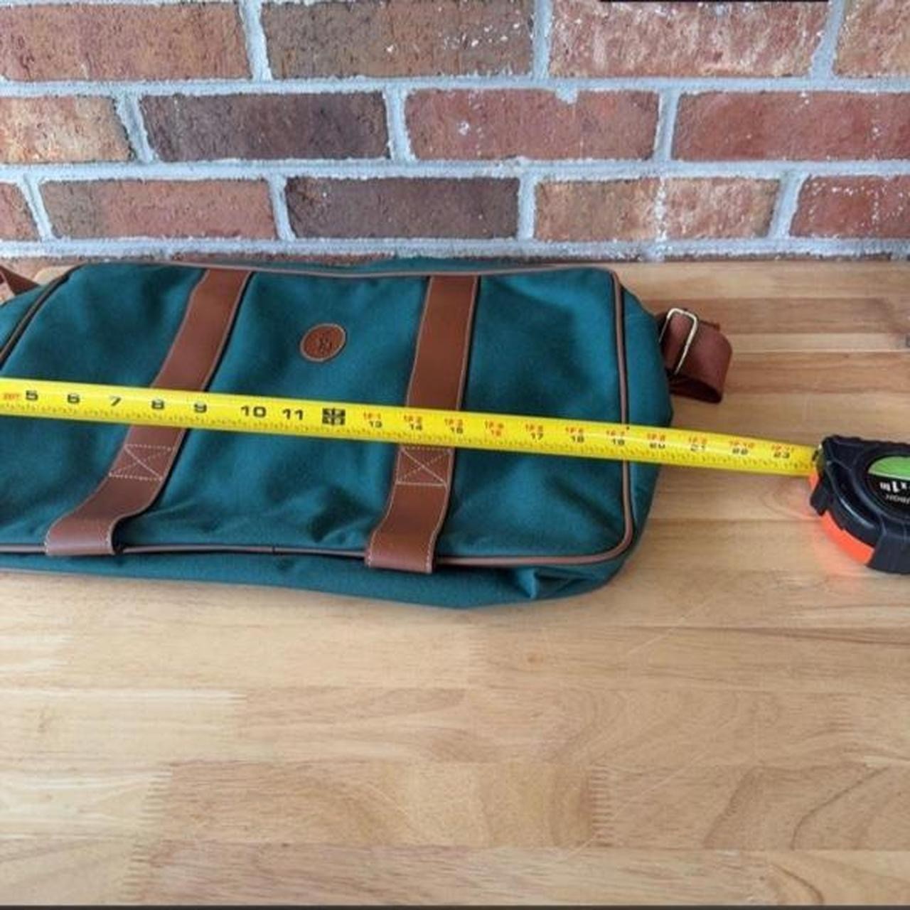 Polo Ralph Lauren – Vintage 80s Teal & Brown Leather Travel Carrying Duffle Bag
