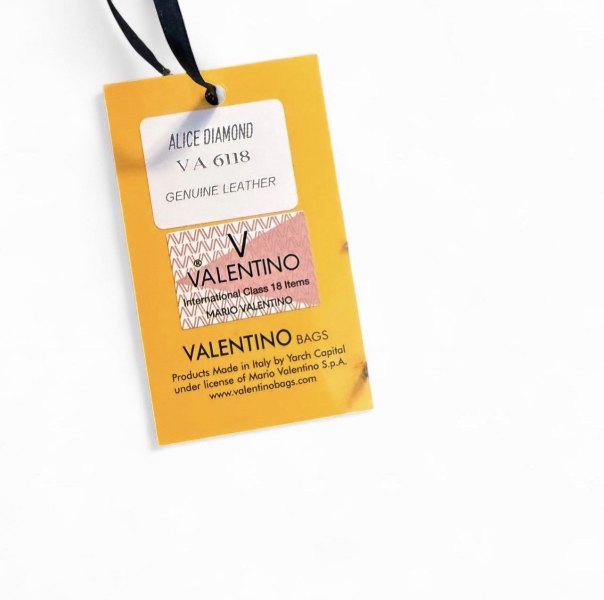 Valentino Bags Mario Valentino Alice Diamond Black Turn Lock Chain Bag Gold
