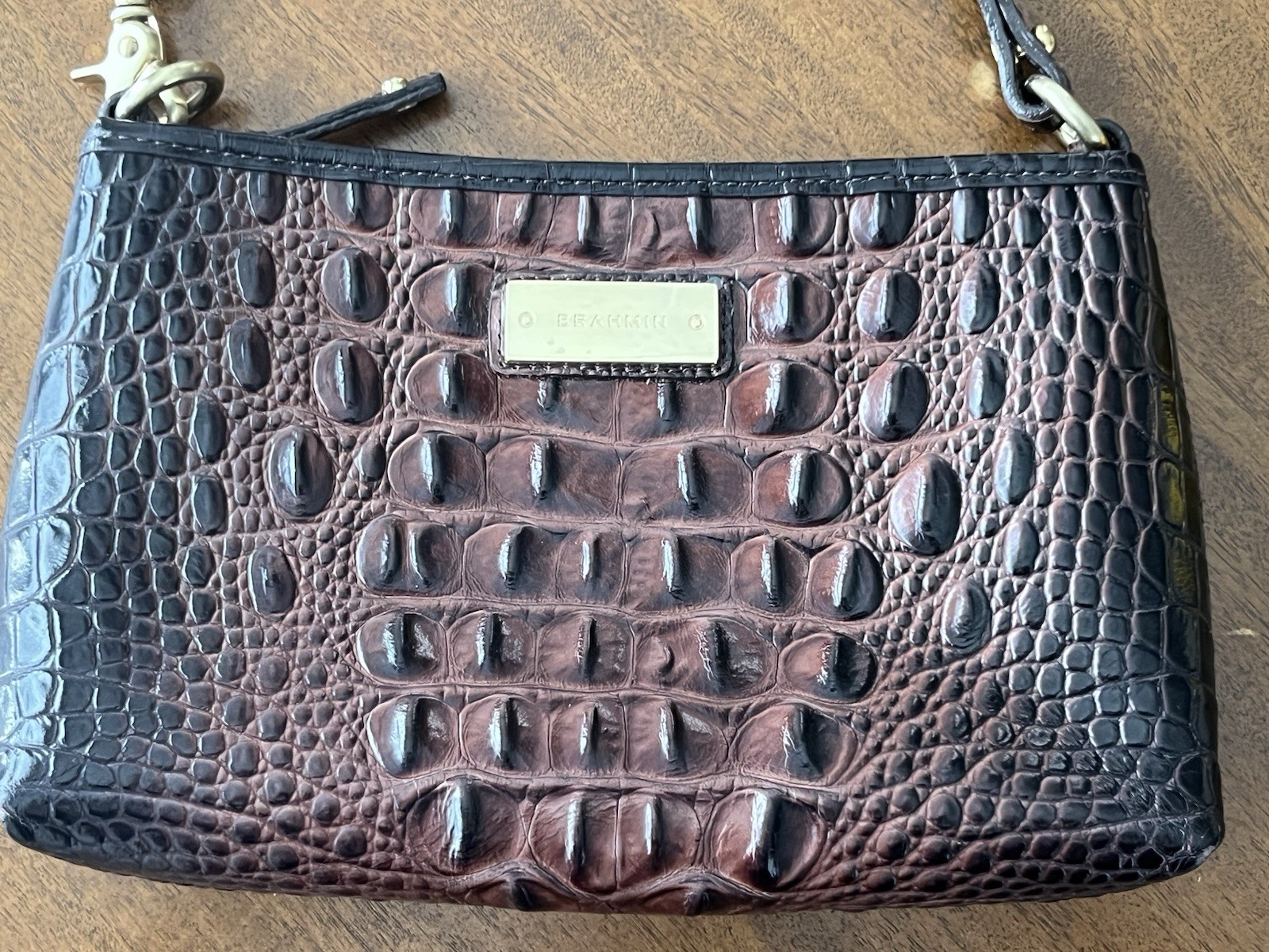 Brahmin Lorelei Pecan Melbourne Leather Shoulder Bag HOBO NWOT