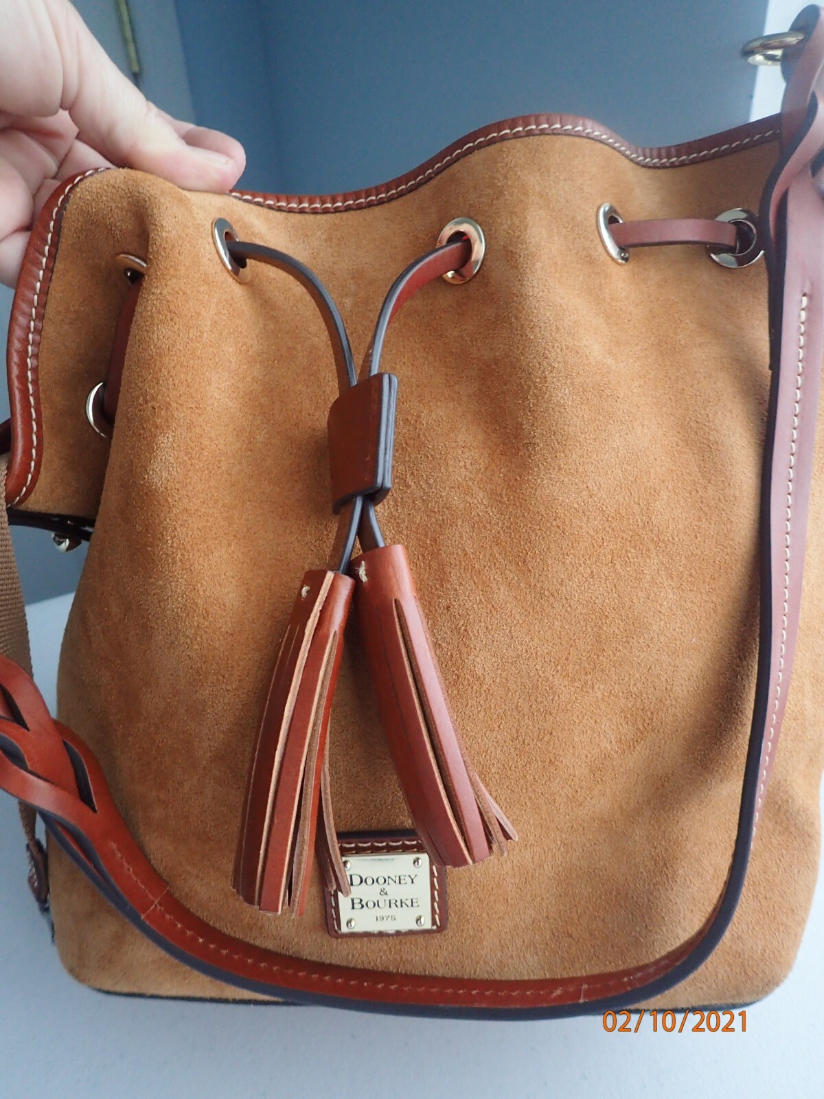 Dooney & Bourke Suede Tasha Drawstring Bag