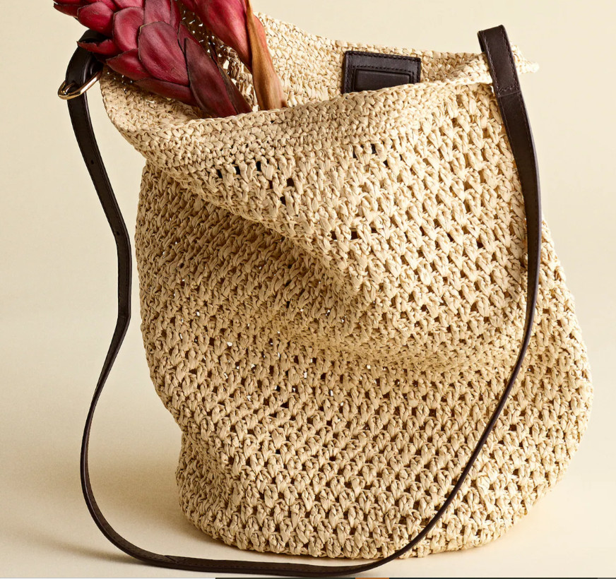 Madewell Handwoven Straw Bucket Bag