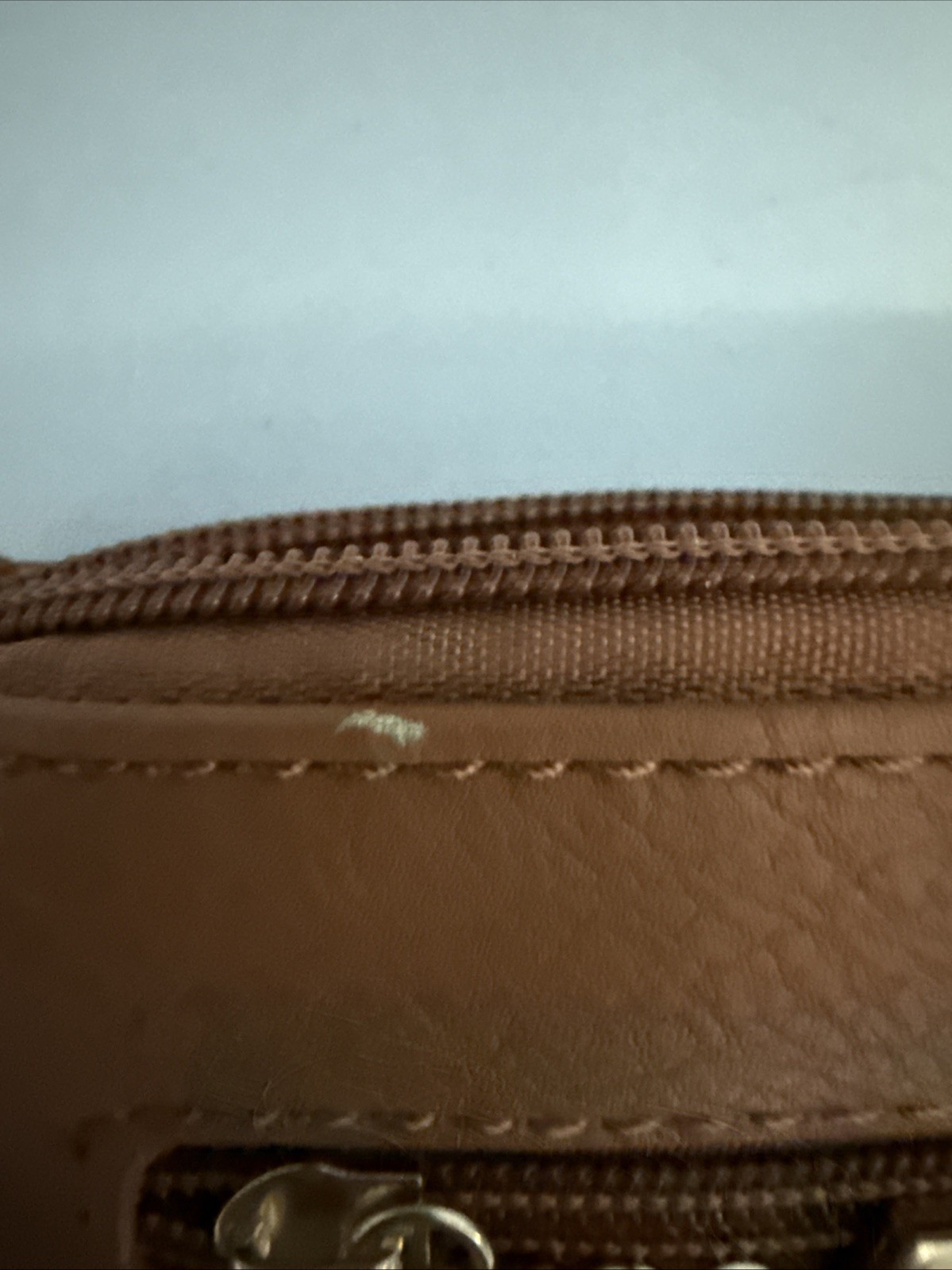 MKF Collection by Mia K. Tarren wristlet bag in Brown Top Zipper Doesn’t Work