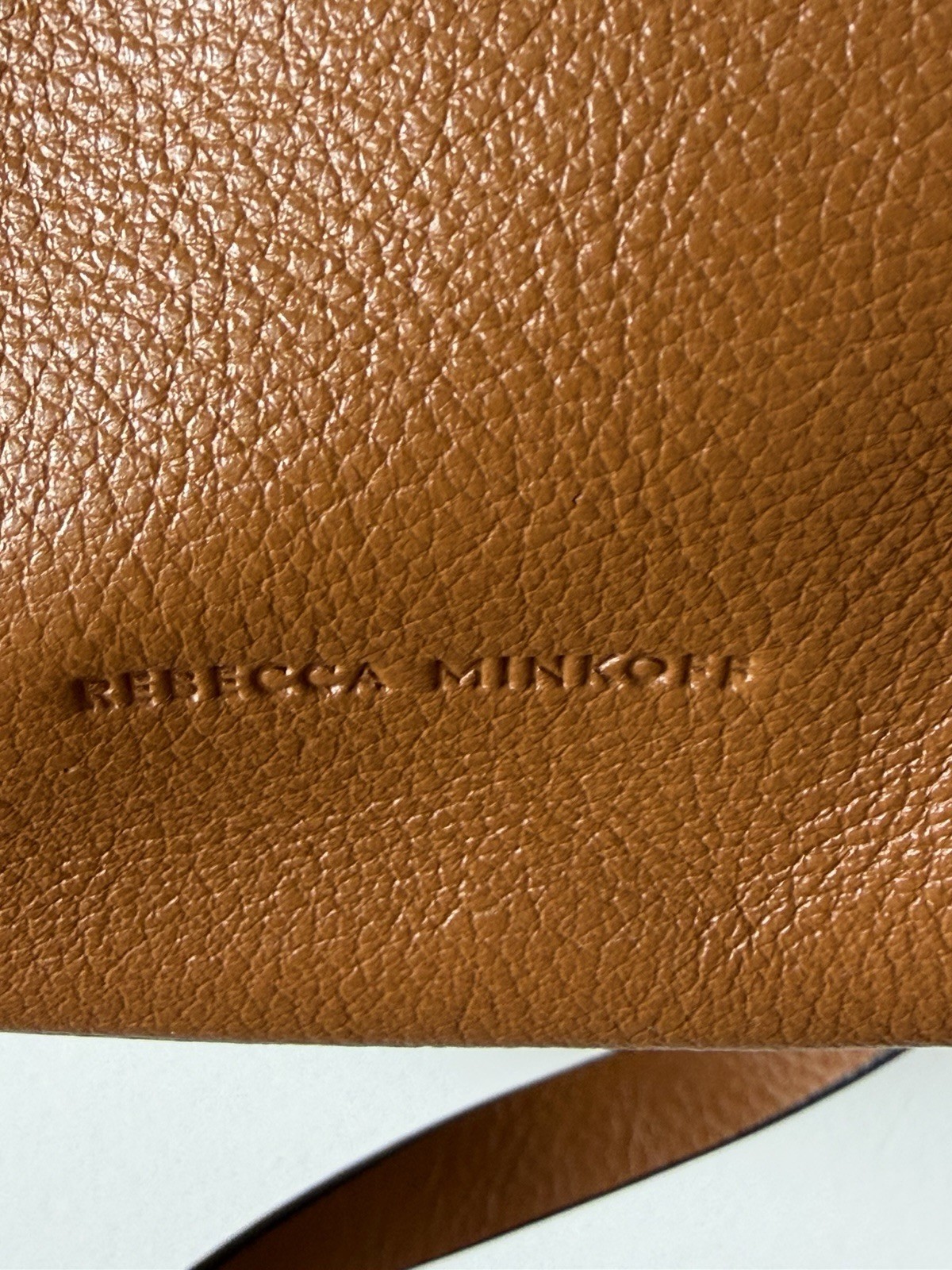 NWT Rebecca Minkoff Pebbled Cognac Leather Hobo Shoulder Bag $378
