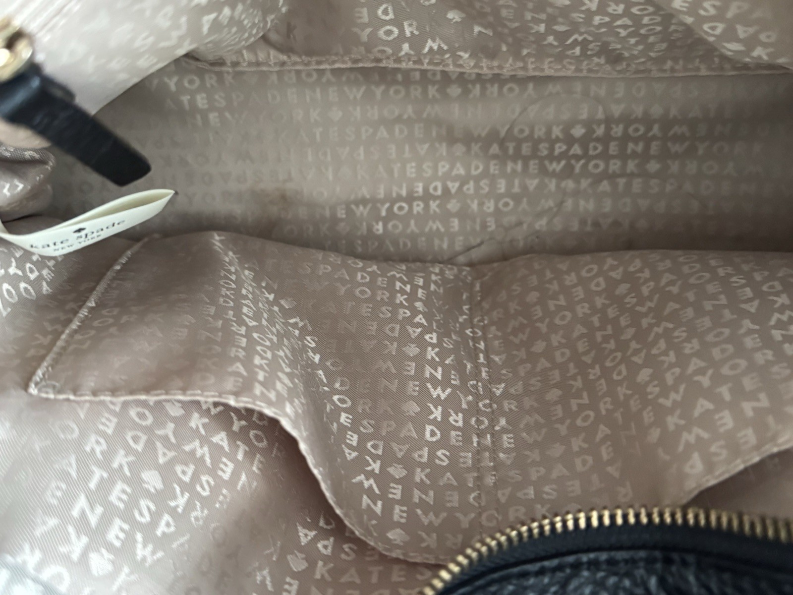 Kate Spade Black pebble Leather Bag NEW