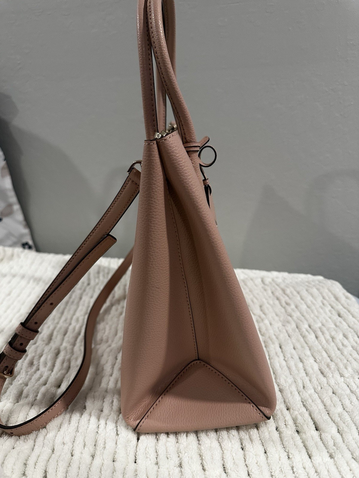 Kate Spade New York Eva Medium Top Zip Satchel Pink w/ Detachable Strap