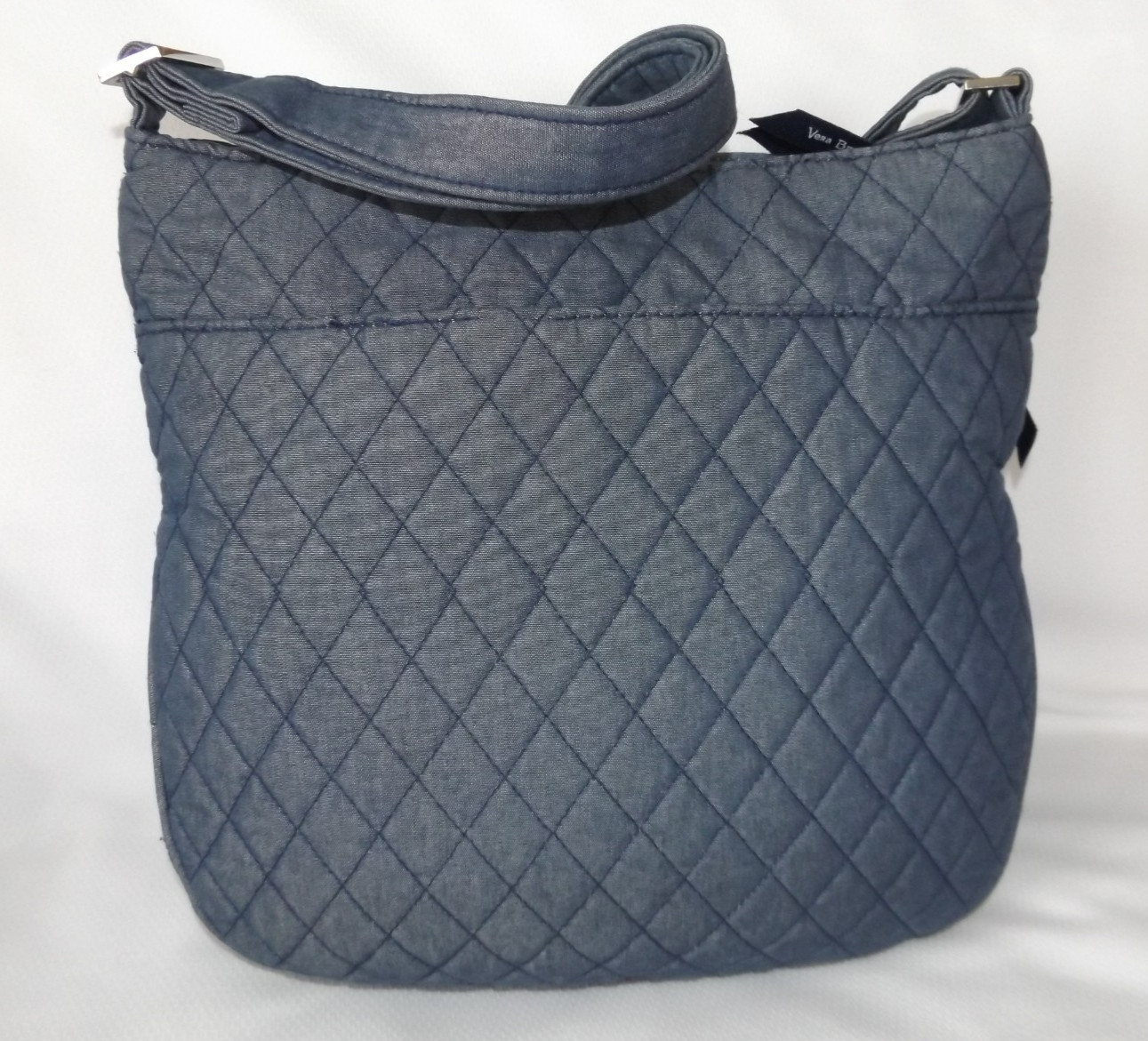 VERA BRADLEY Triple Zip Hipster Crossbody Midnight Navy Denim Blue – Very Nice