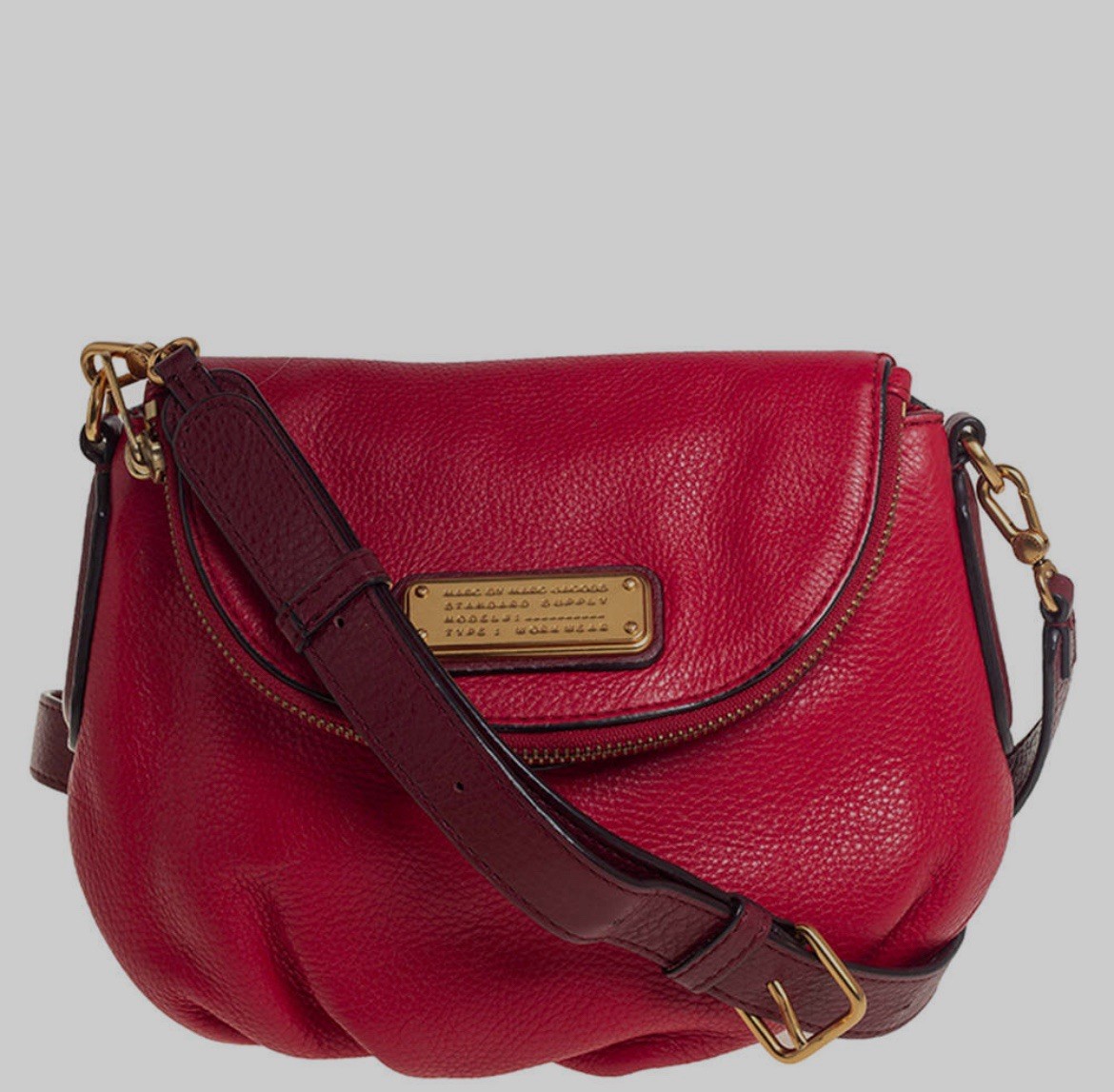 Marc by Marc Jacobs Classic Q Natasha Crossbody – Red Leather